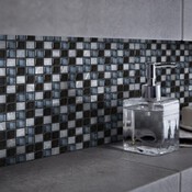 Mosaïque "Barya" noir - l. 30 x L. 30 cm - Colours - Brico Dépôt