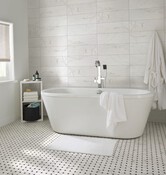 Mosaïque "Elegance Marble" noir/blanc - l. 30 x L. 30 cm - GoodHome - Brico Dépôt