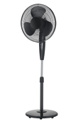 Ventilateur sur pied oscillant noir 55 W - Brico Dépôt