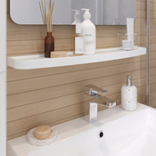 Étagère de salle de bains blanc Himalia L.70 x P. 15 cm - GoodHome - Brico Dépôt