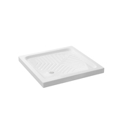 Receveur de douche grès carré 70x70 cm NF blanc "BAHIA"
 - Brico Dépôt