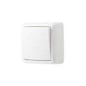 Poussoir en saillie blanc "Barran" - Brico Dépôt