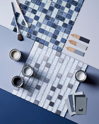 Mosaïque "Prate" blanc - l. 30 x L. 30 cm - Colours - Brico Dépôt