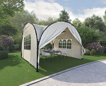 Tonnelle dôme - : L. 3,85 x l. 3,85 x H. 2,60 m - Brico Dépôt