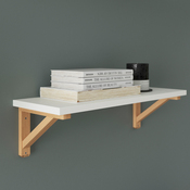 Tablette blanche "Rabella" L. 60 cm x P. 19 cm - ÉP. 18 mm - Cooke and Lewis - Brico Dépôt