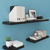 Tablette noire L. 118 cm x P. 23,5 cm - ÉP. 38 mm "Calie" - Cooke and Lewis - Brico Dépôt