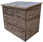 Coffre de rangement extérieur en pin 130 L. - Dim. L. 137 x l. 91 x H. 121 - Brico Dépôt