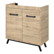 Meuble sous vasque bois "Ladoga"  L. 80 x H. 81 x P. 36 cm - Cooke and Lewis - Brico Dépôt
