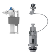 Robinet + mécanisme à câble double poussoir - Brico Dépôt