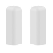 Lot de 2 embouts de finition blanc gauche et droit pour plinthe - 20 x 70 mm - GGK - Brico Dépôt
