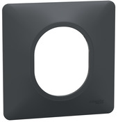 Plaque de finition simple "Ovalis" anthracite - Brico Dépôt