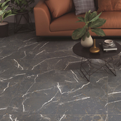 Carrelage de sol intérieur "PUNE MARBRE" noir 30 X 60 cm - Brico Dépôt