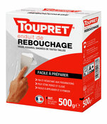 Enduit de rebouchage en poudre 500 g - Toupret - Brico Dépôt
