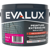Peinture extérieur bois métal Base A Brillant 2,5 L - Evalux - Brico Dépôt