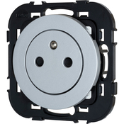 Prise affleurante 2P+T Gris "Zephyr" - Brico Dépôt