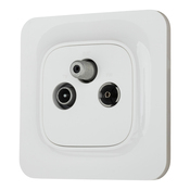 Prise Tv/Fm/Satellite Complet "Mauka" - Brico Dépôt