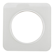 Plaque 1 poste verre blanc "Zephyr" - Brico Dépôt