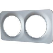 Plaque 2 postes gris "Zephyr' - Brico Dépôt