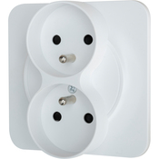 Double Prise 2P+T 1 Poste "Zephyr" - Brico Dépôt