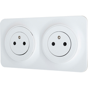 Double Prise 2P+T Precablée "Zephyr" - Brico Dépôt