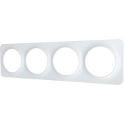 Plaque 4 Postes Blanc "Zephyr" - Brico Dépôt