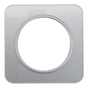 Plaque 1 poste verre gris "Zephyr" - Brico Dépôt