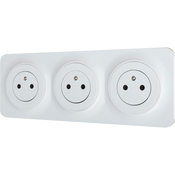 Triple Prise 2P+T Precablée "Zephyr" - Brico Dépôt