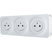 Bloc 3 Prises 2P+T complet "Zephyr" - Brico Dépôt