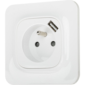 2P+T Et Chargeur Usb Type-A complet "Mauka" - Brico Dépôt