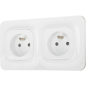 Double Prise 2P+T precablée "Mauka" - Brico Dépôt