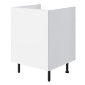 Meuble bas 1 porte "Pragma" - Blanc - L. 60 x H. 86 x P. 59 cm - Brico Dépôt