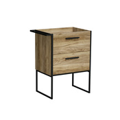 Meuble sous vasque a poser decor bois "district" l.67 x h.85 x p.45 cm - Brico Dépôt