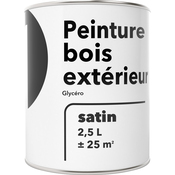 Peinture extérieur bois 2,5 L satin blanc glycero - Brico Dépôt