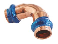 Raccord coudé 90° cuivre à sertir FF Ø14 - Somatherm - Brico Dépôt