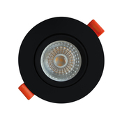 Lot de 10 spot encastrables noir - LED GU10, 4000K - Brico Dépôt