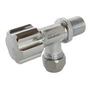 Schell robinet d'arrêt sous lavabo laiton chromé - M12/17 - Tube cuivre Ø10mm - Somatherm - Brico Dépôt