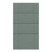 Façade 3 tiroirs + 1 casserolier 40cm "Coline" vert sauge - l. 39.7 x h. 71.5cm - Cooke and Lewis - Brico Dépôt