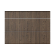 Façade 1 tiroir + 2 casseroliers 100cm "Heline" noyer mat - l. 99.7 x - h. 71.5cm - Cooke and Lewis - Brico Dépôt