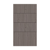 Façade 3 tiroirs + 1 casserolier 40cm "Basilie" chêne gris - L. 39.7 x H. 71.5cm - Cooke and Lewis - Brico Dépôt