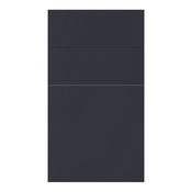 Façade 3 tiroirs + 1 casserolier 40cm "Dorice" bleu mat - l. 39.7 x h. 71.5cm - Cooke and Lewis - Brico Dépôt