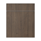 Façade 1 porte + 1 tiroir 60cm "Heline" noyer mat - l. 59.7 x h. 71.5cm - Cooke and Lewis - Brico Dépôt