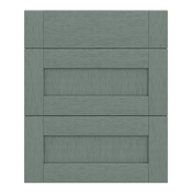 Façade 1 tiroir + 2 casseroliers 60cm "Coline" vert sauge - l. 59.7 x h. 71.5cm - Cooke and Lewis - Brico Dépôt