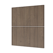 Façade 1 casserolier ou sur-hotte 80cm "Heline" noyer mat - l. 79.7 x h. 35.6cm - Cooke and Lewis - Brico Dépôt