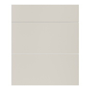 Façade 1 tiroir + 2 casseroliers 60cm "Dorice" beige mat - l. 59.7 x h. 71.5cm - Cooke and Lewis - Brico Dépôt