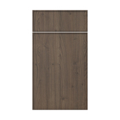 Façade 1 porte + 1 tiroir 40cm "Heline" noyer mat - l. 39.7 x h. 71.5cm - Cooke and Lewis - Brico Dépôt