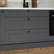 Façade 1 tiroir + 2 casseroliers 100cm "Florie"anthracite mat - L. 99.7 x H. 71.5cm - Cooke and Lewis - Brico Dépôt