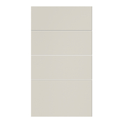 Façade 3 tiroirs + 1 casserolier 40cm "Dorice" beige mat - l. 39.7 x h. 71.5cm - Cooke and Lewis - Brico Dépôt