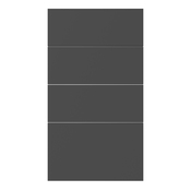 Façade 3 tiroirs + 1 casserolier 40cm "Dorice" anthracite mat - L. 39.7 x H. 71.5cm - Cooke and Lewis - Brico Dépôt