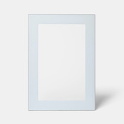 Façade 1 porte vitrée 50cm "Jarod" blanc givré - L. 49.7 x H. 71.5cm - Cooke and Lewis - Brico Dépôt