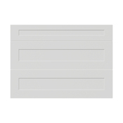 Façade 1 tiroir + 2 casseroliers 100cm "Florie" blanc mat - L. 99.7 x H. 71.5cm - Cooke and Lewis - Brico Dépôt
